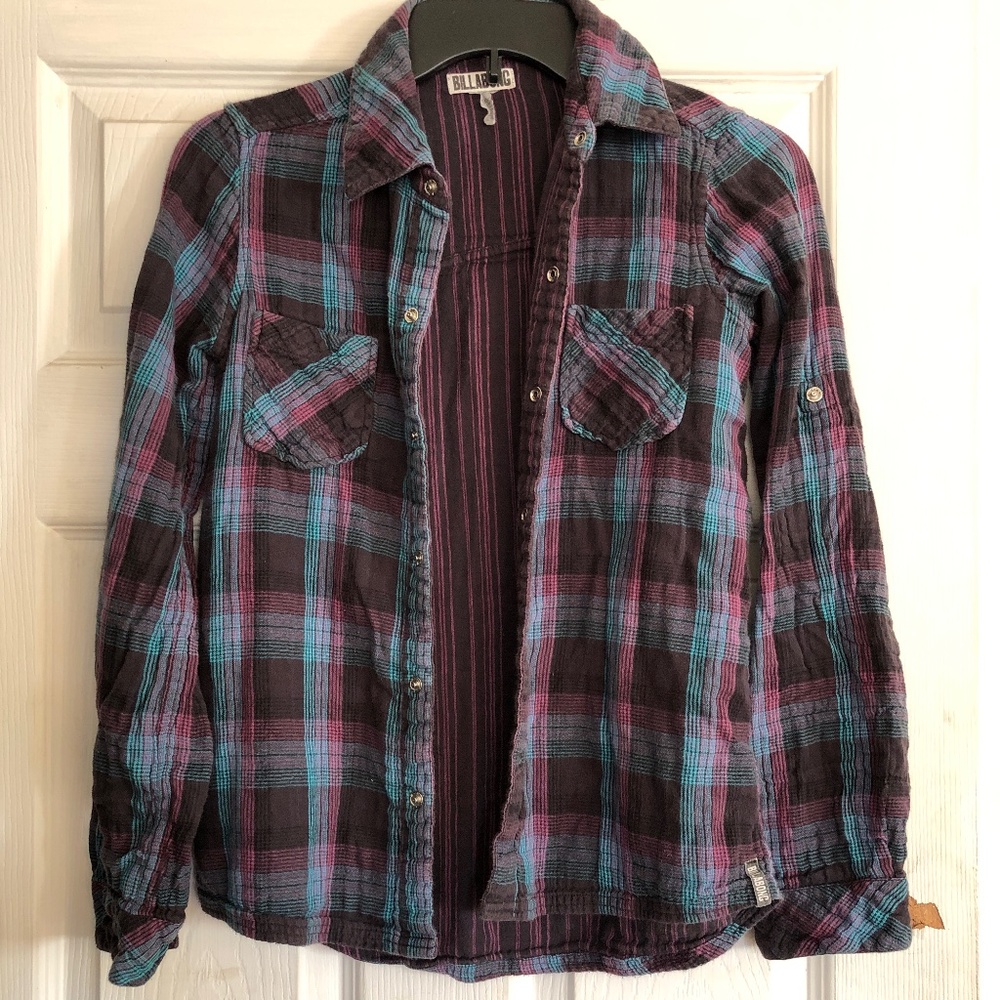 Billabong reversible flannel